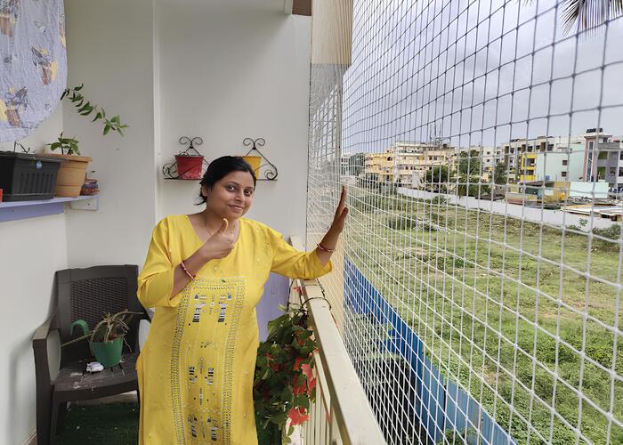 Bird Net for Balcony Installation in Vijayawada and Guntur (5)