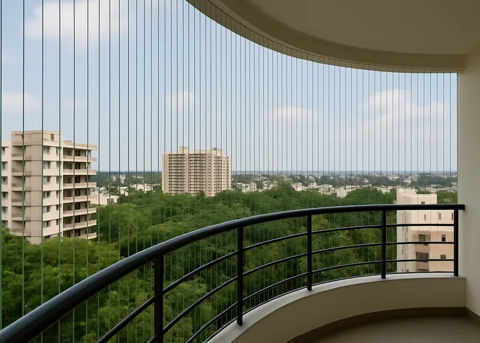 Quality Balcony Invisible Grills in Tenali – Safe, Modern, and Elegant by MS Nani Enterprises